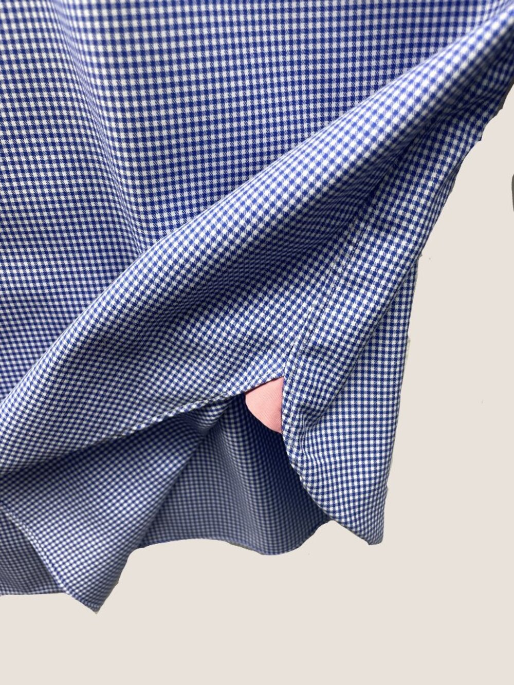 Thomas Pink Shirtmaker Dress Shirt Blue & White Houndstooth Men 16/41 (L) - Picture 4 of 8